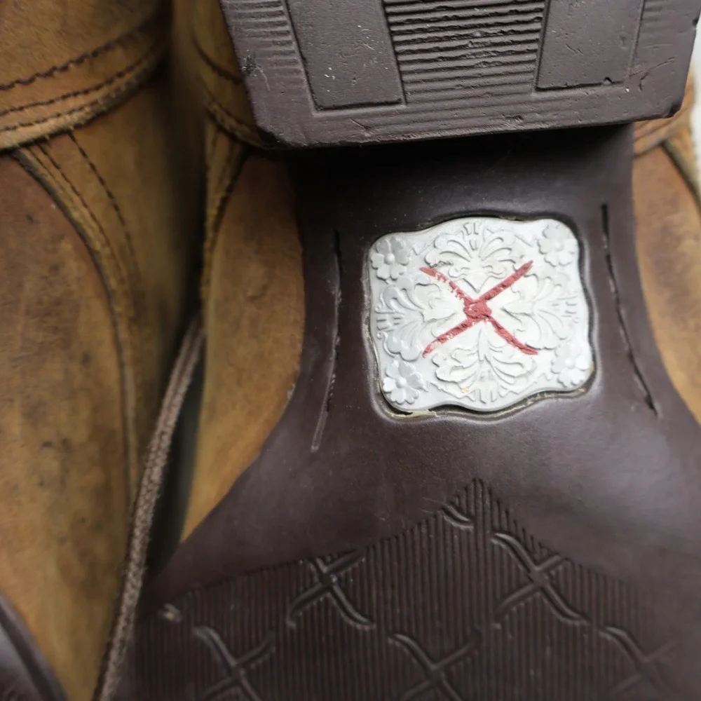 Twisted X Mens 8.5EE Work Boots Brown Leather Lace Up Rugged Utility MLC 0001